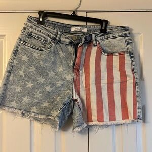Judy Blue American Flag Shorts